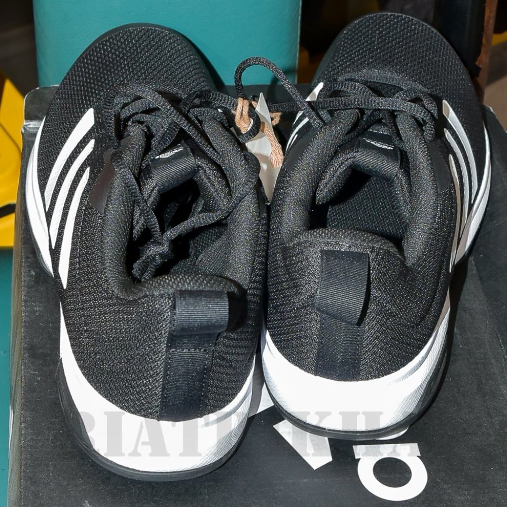 size 9.5 BLACK/WHITE Adidas Mens Athletic Shoe Game Spec Fx3650 - Picture 4 of 8